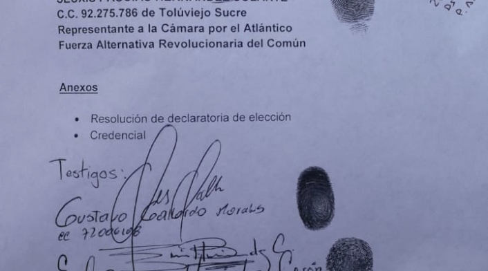 posesión Santrich