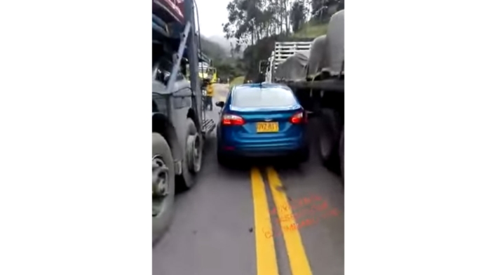 Así fue el accidente vial en el Alto de la Línea