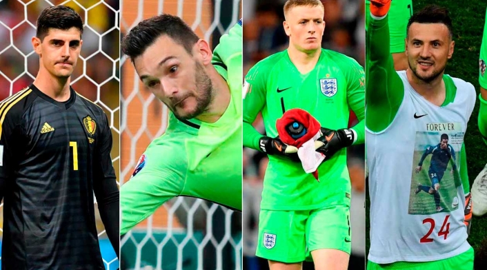 Courtois, Lloris, Pickford y Subacic, semifinalistas del Mundial