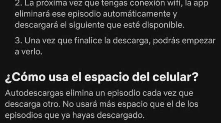 Autodescarga en Netflix