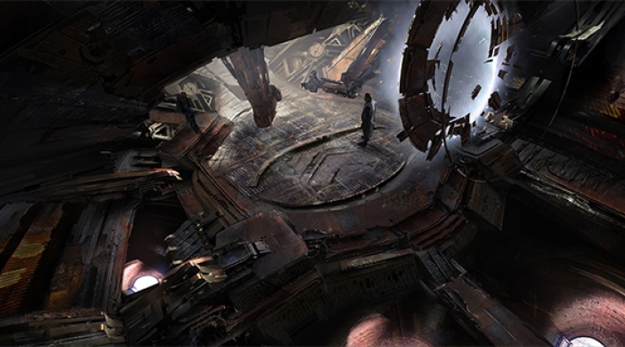 Nave de Thanos, arte conceptual de Avengers: Infinity War