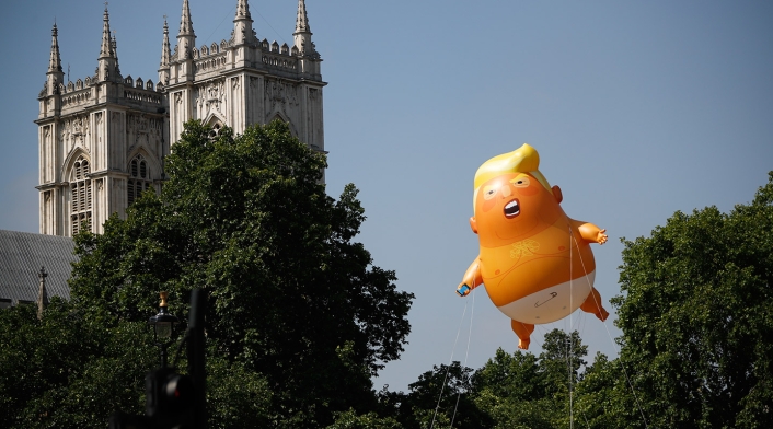 El bebé Trump que se alzó sobre Londres