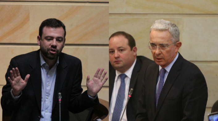 Carlos Fernando Galán y Álvaro Uribe, en permanente enfrentamiento