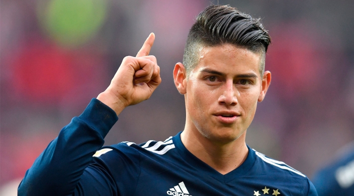 James Rodríguez, jugando con el Bayern Munich James Rodríguez se consolidó en la titular Bayern Munich