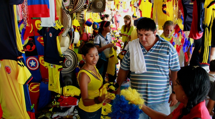 El comercio en Barranquilla en época mundialista