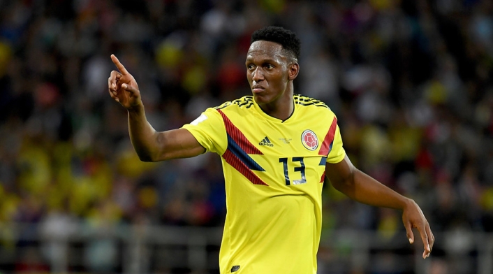 Yerry Mina marcó tres goles en Rusia 2018