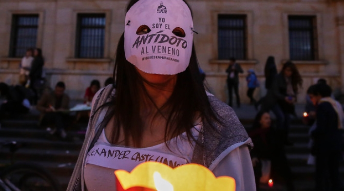 Así se vivió la 'velatón' por los líderes sociales asesinados en el país Así se vivió la 'velatón' por los líderes sociales asesinados en el país