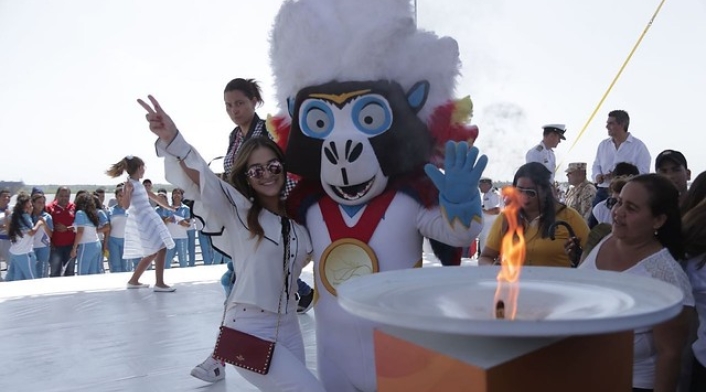 El fuego de los Juegos Centroamericanos y del Caribe llegó a Barranquilla