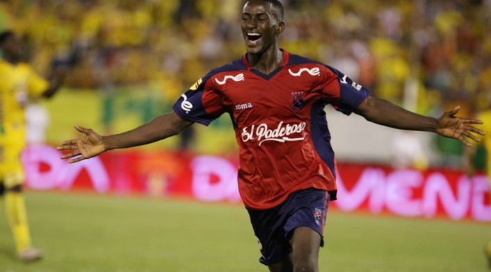 Jackson Martínez jugando para el Independiente Medellín en el 2009