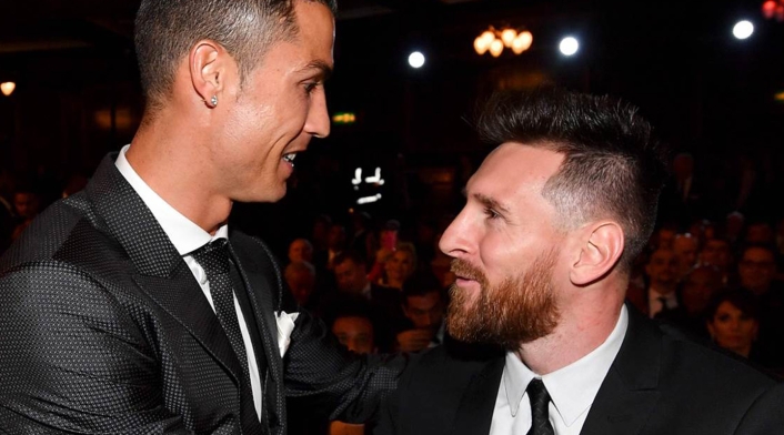Cristiano Ronaldo y Leo Messi en una gala del Balón de Oro