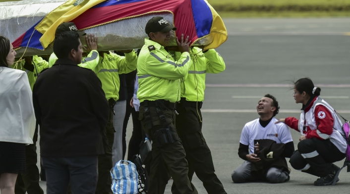 Cuerpos ecuatorianos asesinados en Colombia