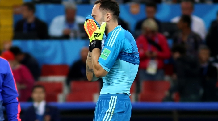 Inaldo Pérez - LA FM David Ospina lamentando la eliminación ante los ingleses