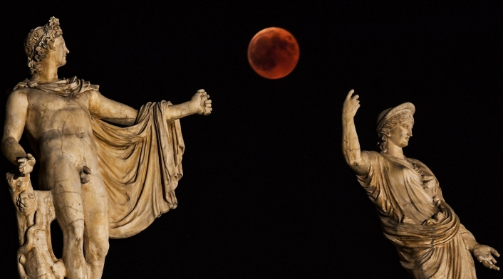 Eclipse en Atenas, Grecia