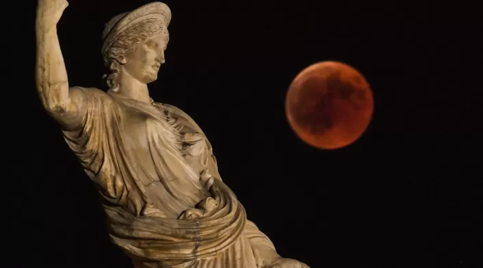 Eclipse en Atenas, Grecia