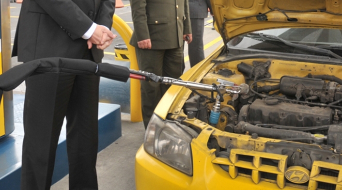 Una estación de Gas Natural Vehicular en Cundinamarca