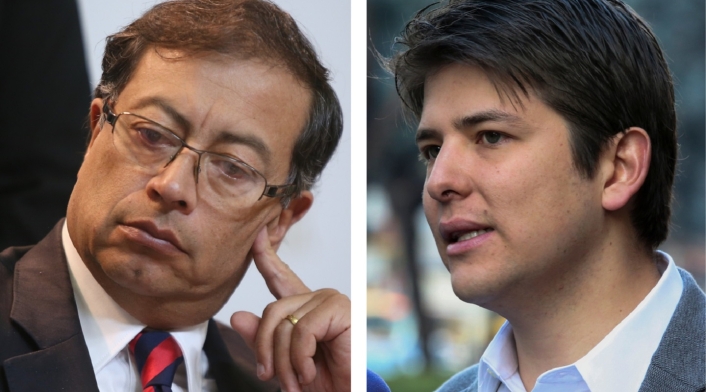 Gustavo Petro y Miguel Uribe, en pelea por la consulta anticorrupción