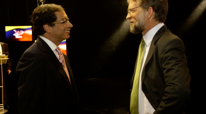 Gustavo Petro y Antanas Mockus, congresistas