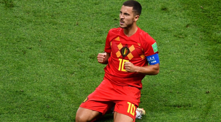 Eden Hazard cumple una brillante labor con Bélgica en Rusia 2018
