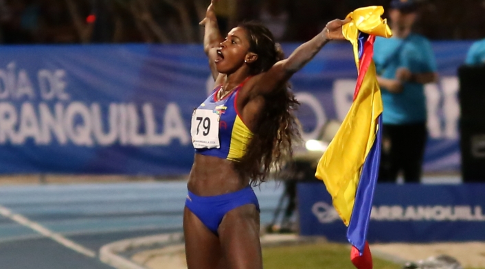 Caterine Ibargüen es la reina del salto largo en los Centroamericanos