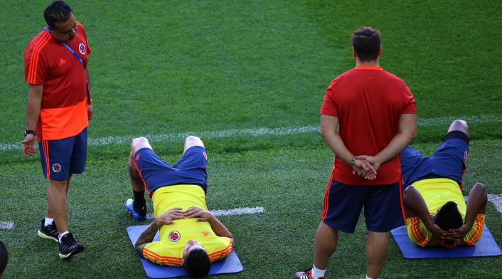 Selección Colombia en entrenamiento 2
