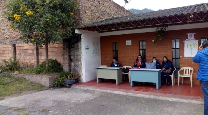 La jornada de revocatoria en Tasco La jornada de revocatoria en Tasco