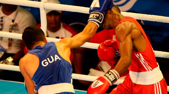 Mario Cepeda contra Tello Tello de Honduras en los Juegos Centroamericanos y del Caribe Barranquilla 2018