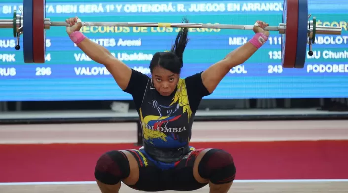 Leidy Solís, pesista colombiana