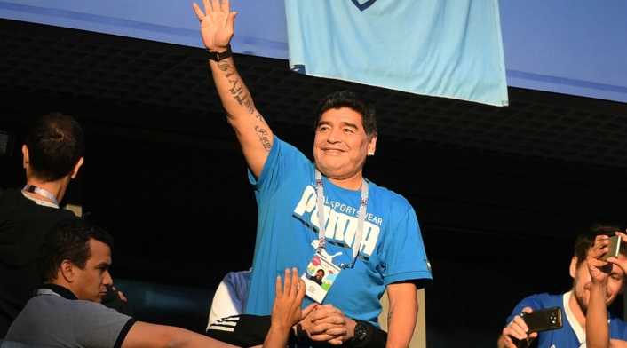 Diego Maradona fue invitado por la FIFA a Rusia 2018