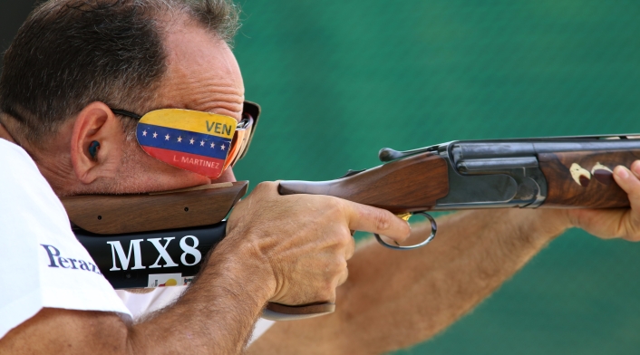 Martínez de Venezuela en la prueba de Trap