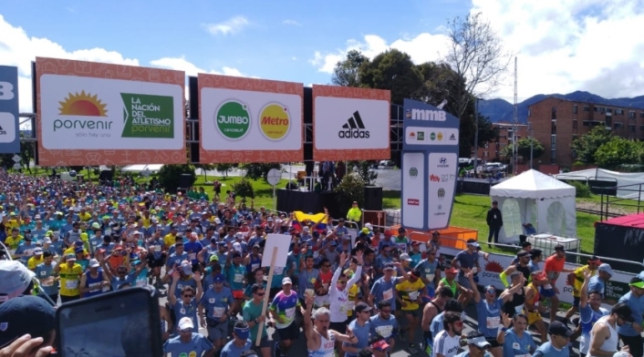 Basura en la Media Maratón de Bogotá