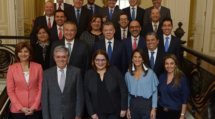 Juan Manuel Santos le entrega el poder a Iván Duque este 7 de Agosto Ministros