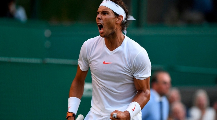 Rafael Nadal accedió a la semifinal de Wimbledon