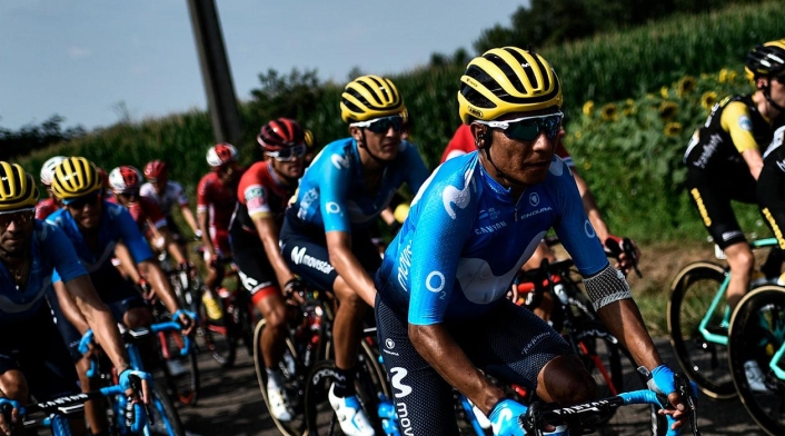 Nairo Quintana durante la etapa 18 del Tour de Francia