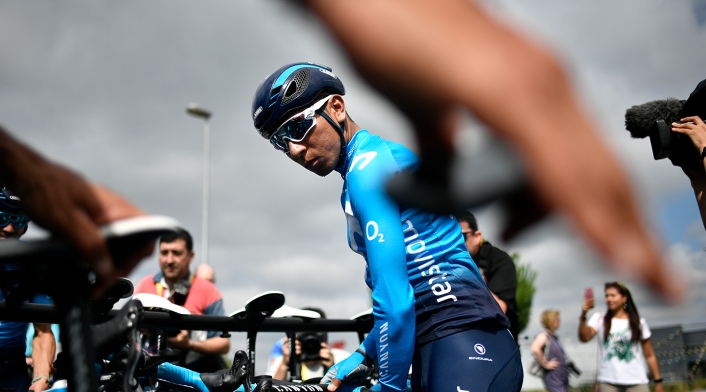 Nairo Quintana, ciclista colombiano al servicio de Movistar Team