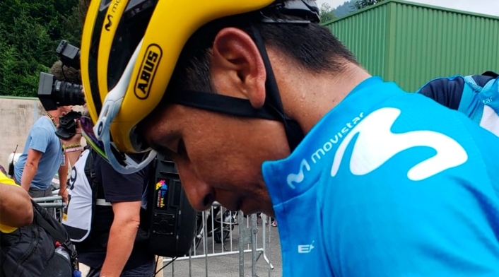 Nairo Quintana, ciclista colombiano al servicio de Movistar Team Nairo Quintana, ciclista colombiano al servicio de Movistar Team
