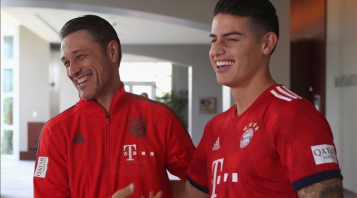 Niko Kovac y James Rodríguez