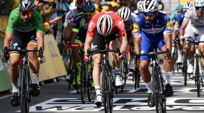 Peter Sagan y Fernando Gaviria Peter Sagan y Fernando Gaviria