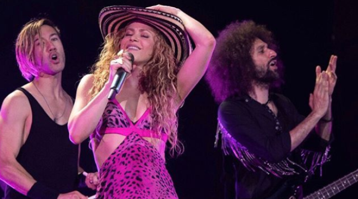 Shakira en sus conciertos de Europa