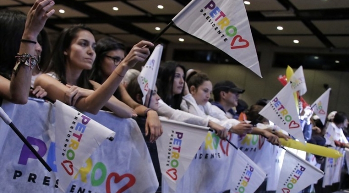 Simpatizantes de Gustavo Petro