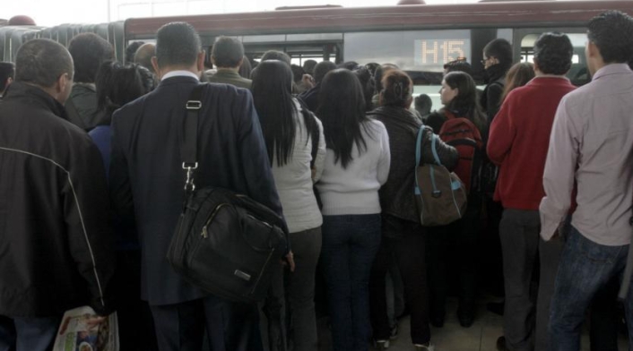 Usuarios en TransMilenio