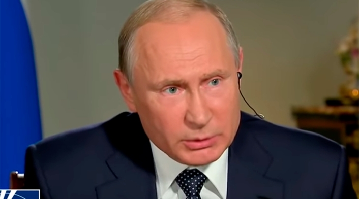Vladimir Putin, presidente ruso, en la entrevista con Fox News