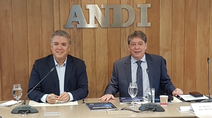 Reunión entre Iván Duque y Bruce Mac Master de la Andi
