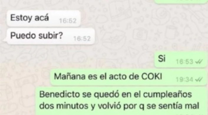 Conversación de Wanda Nara y Maxi López.