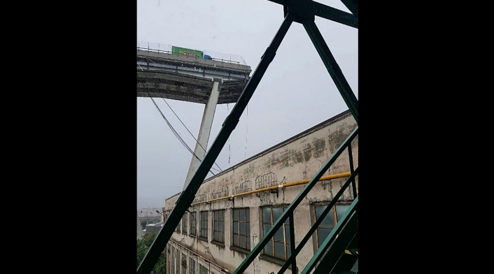 Derrumbe de puente en Italia