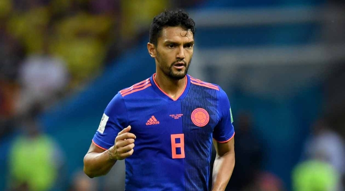 Abel Aguilar en el partido de la Selección Colombia ante Polonia durante el Mundial de Rusia 2018