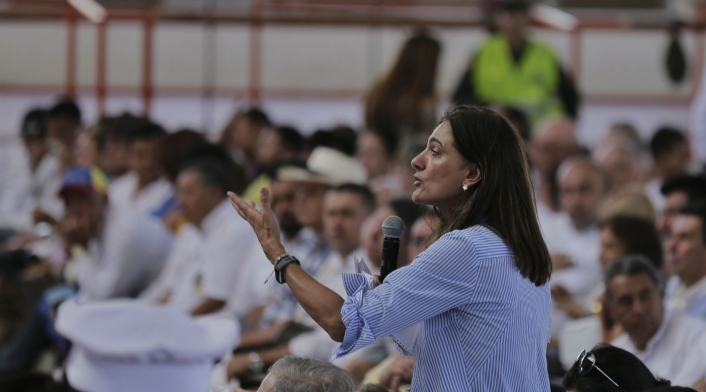 Ángela María Orozco, ministra de Transporte.