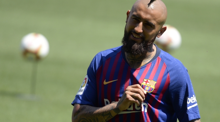 Arturo Vidal presentado como jugador del FC Barcelona