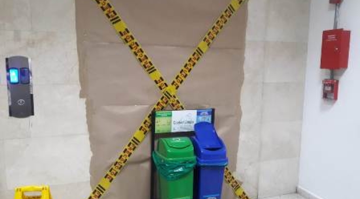 Imagen de referencia del ascensor que colapsó en el Palacio de Justicia de Cali. Ascensor que colapsó en el Palacio de Justicia de Cali