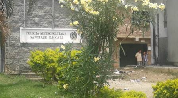 En el CAI de la Policía de Mojica se presentó el primer atentado.