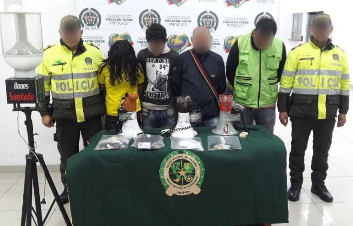 Capturados por chance ilegal en Bogotá